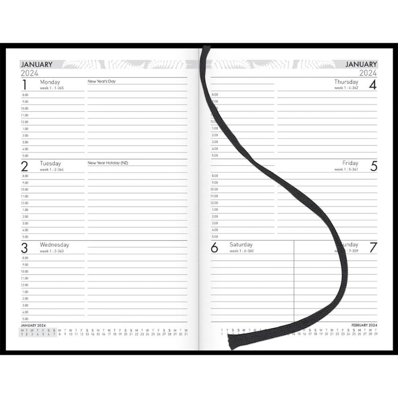 Collins Diary 83A Black Even Year