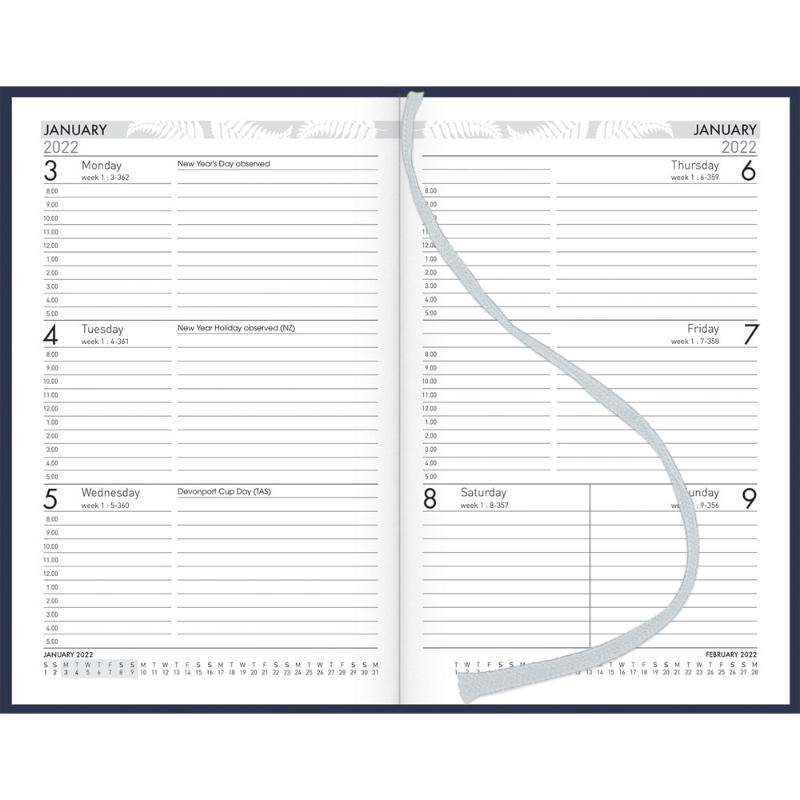 Collins Diary 83A Navy Even Year