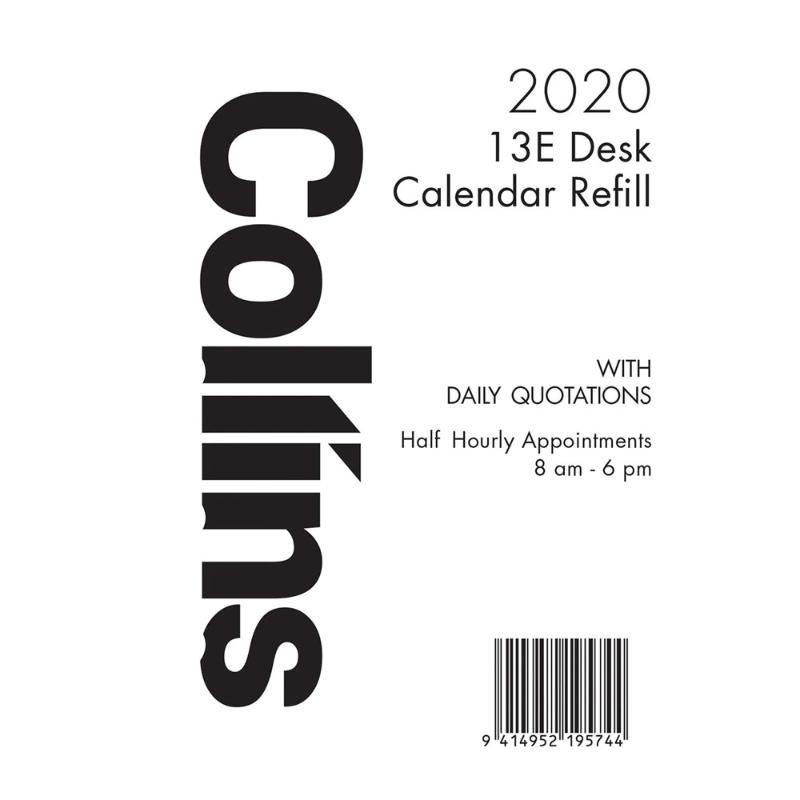 Collins Calendar Refill 13E Side Opening Even Year