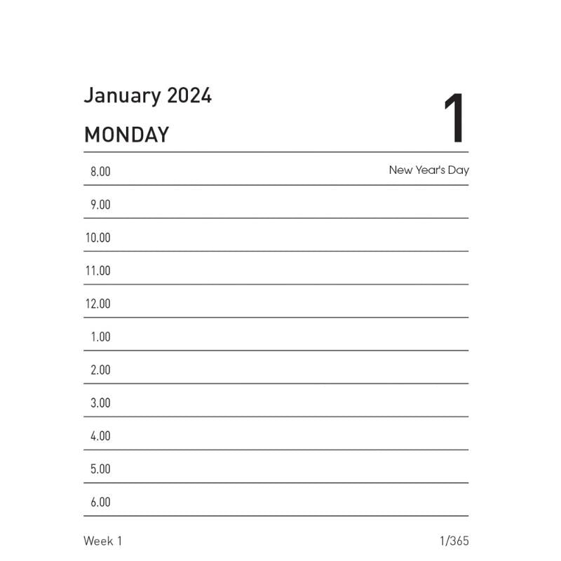 Collins Calendar Refill 13H Top Opening Even Year