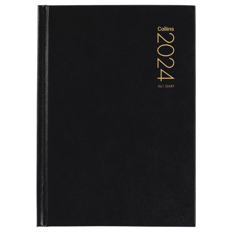Collins Diary A61 Black Even Year