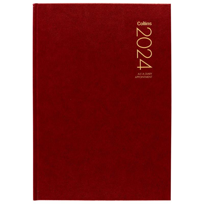 Collins Diary A51A Red Appointment Even Year