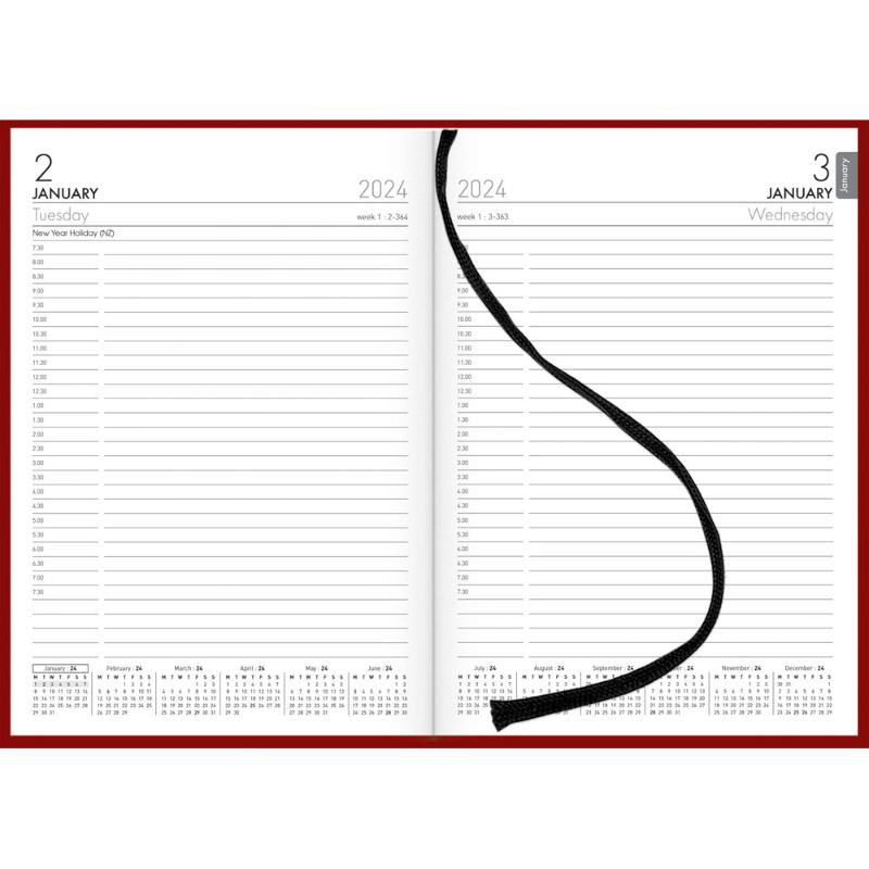 Collins Diary A51A Red Appointment Even Year