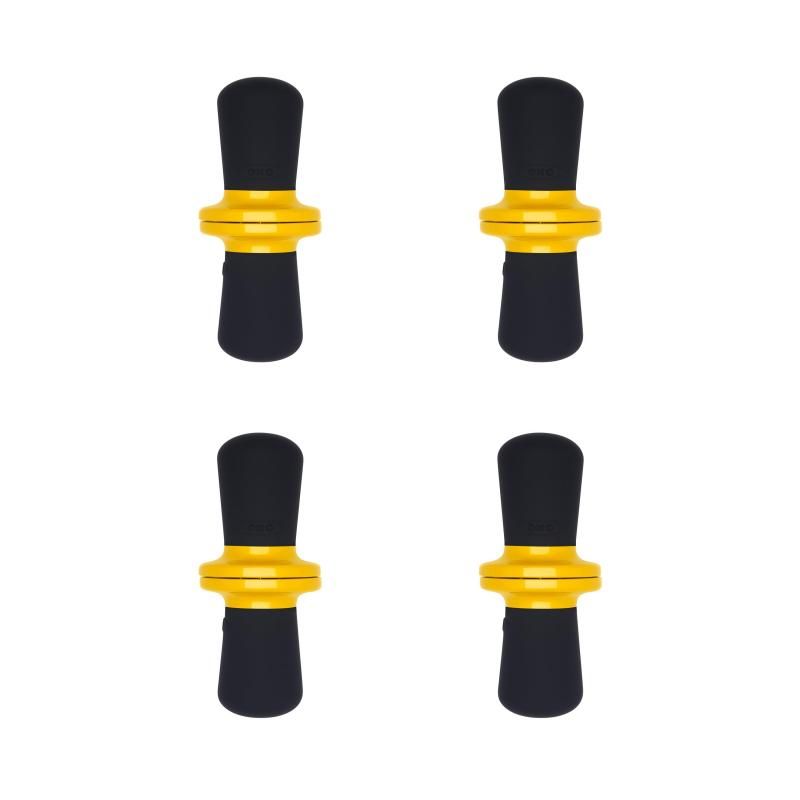 OXO Good Grips Corn Holders with stainless steel pins and non-slip handles, designed for mess-free corn on the cob enjoyment.