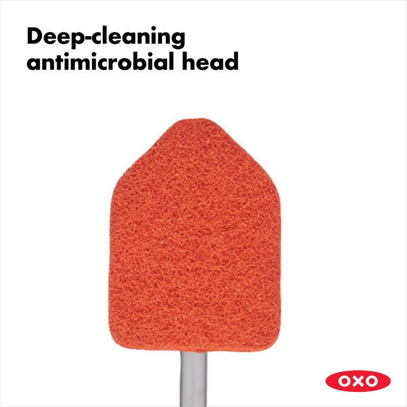 Extendable Tub & Tile Scrubber with pivoting head for deep cleaning, extends from 26" to 42", ideal for hard-to-reach areas.