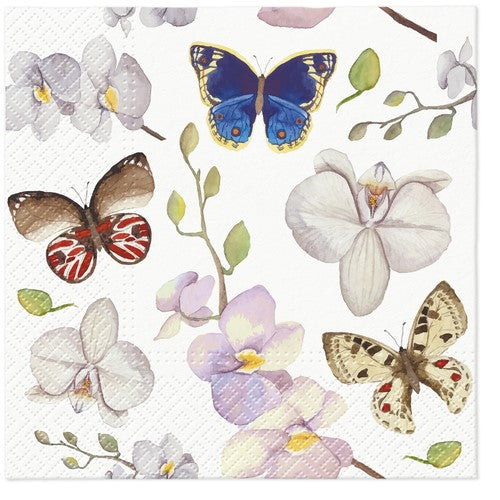 Lunch Napkin - Paw Décor Orchidea Butterfly (33cm)