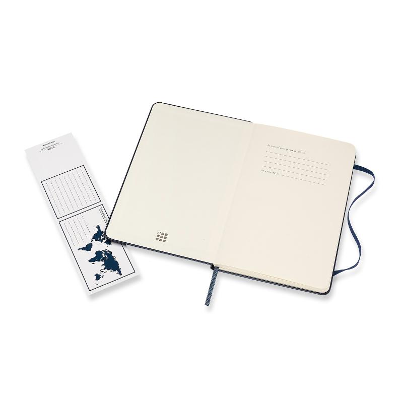 Moleskine Notebook Medium Sapphire Blue Hard Cover Ruled