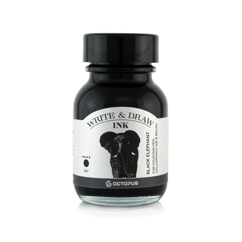 Octopus Fluids Write and Draw Ink 347 Black Elephant 50ml