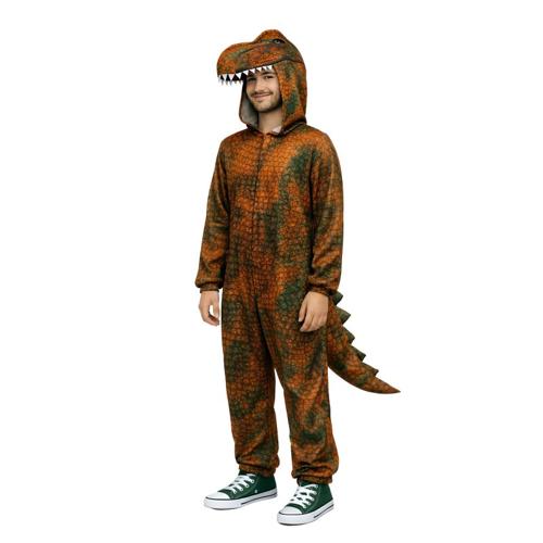 Costume T-Rex Brown Dinosaur Adult's Size Medium