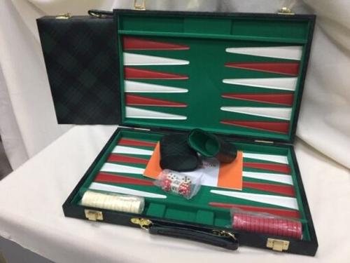Backgammon, Green checkered Vinyl 15