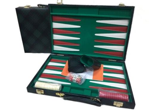 Backgammon, Green checkered Vinyl 18