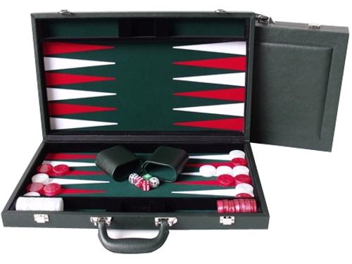 Dal Rossi Backgammon 15 PU Leather Green