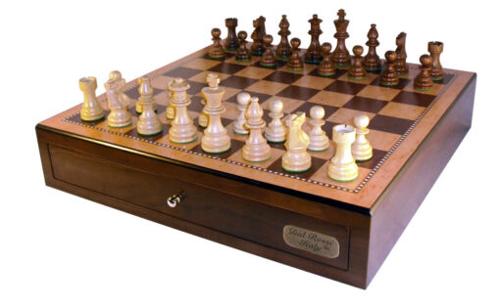 Deluxe Dal Rossi Chess Set, 18 (45cm)
