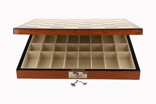 Dal Rossi Walnut Finish Chess Box 20 (51cm)