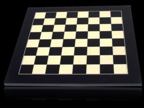 Dal Rossi Chess board, Black / Erable 50cm Chess Board