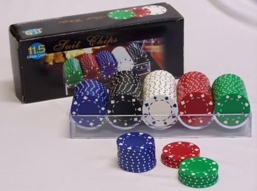 Poker Chip 100pc Suit Style 11.5g