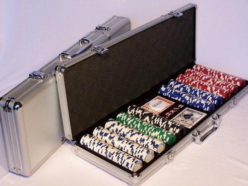 Poker Chip 500pc Aluminium Case 11.5