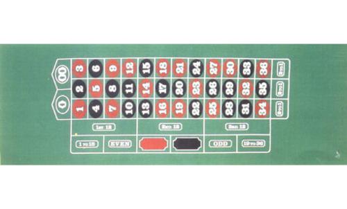 Felt Roulette Mat, large
