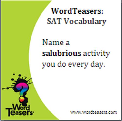 Word Teasers SAT Vocabulary