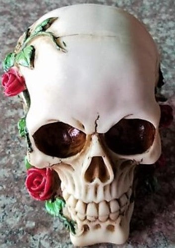 Ornament - Skull Roses (14cm)