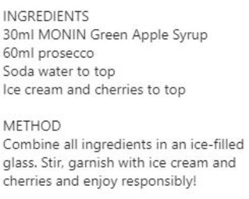 Monin - Syrup Green Apple - 700ML