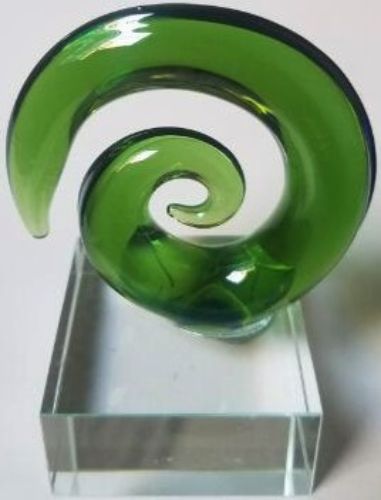 Kiwiana - Glass Art Koru