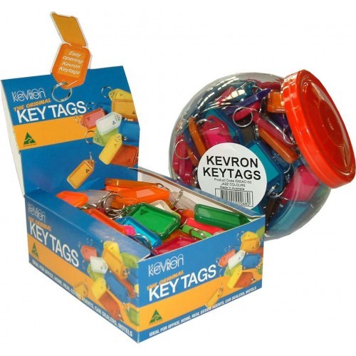 Key Tag Holders W/Label (100)      Counter Display