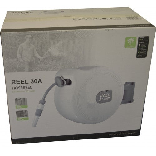 Hose Reel Wall Mounted 30m Auto Xcel Garden