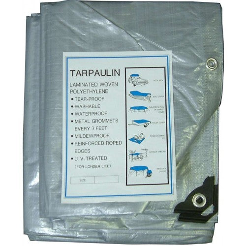 Tarpaulins - Polyethylene 3x3.6 (10'x12')