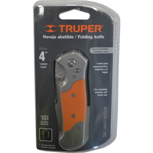 Pocket Knife Truper 10cm Blade With Lock Nv4