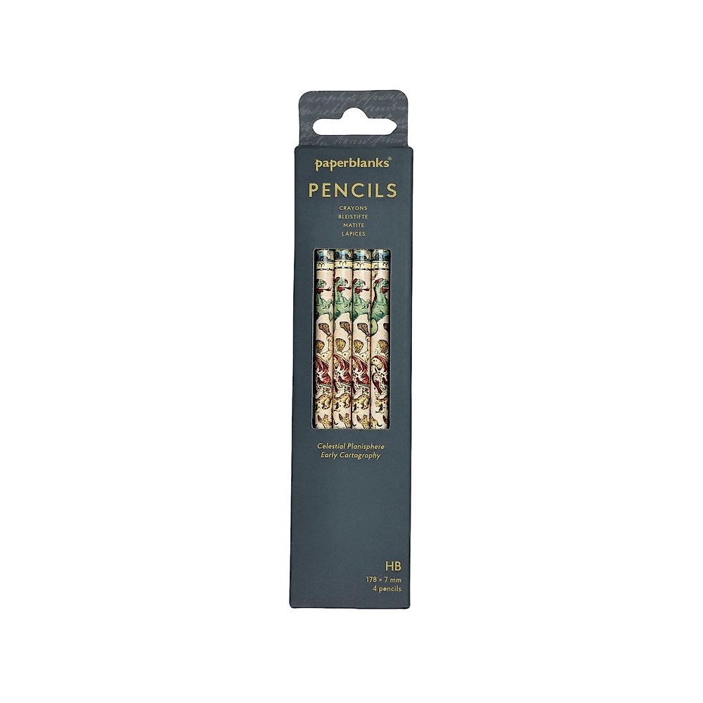 Celestial Planisphere (Early Cartography) Pencil (4 Pack)
