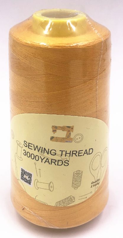 SEWING THREAD - Yellow 3000 YARDS (Set of 12)