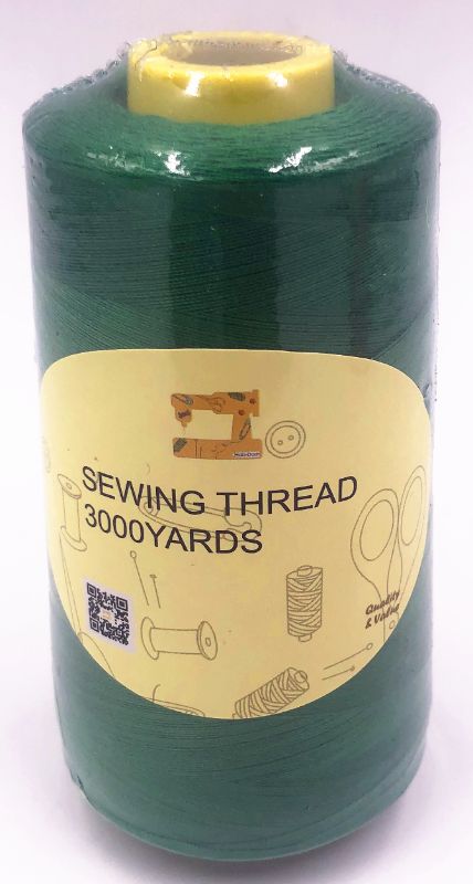 SEWING THREAD - Green 3000 YARDS (Set of 12)