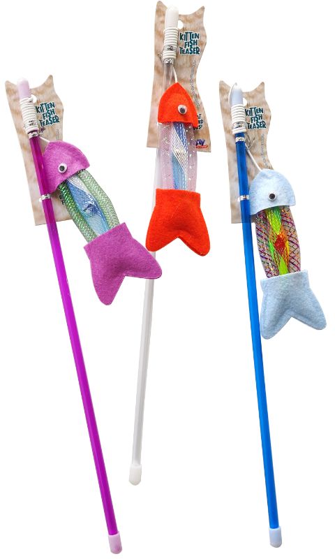 Cat Toy - FISH TEASER (Set of 6 Assorted)