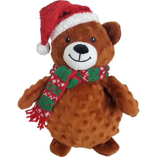 Christmas Dotty Bear Dog Toy – Smooshables 25cm