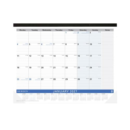 Debden Desktop Planner 382x540mm Month to View 2027