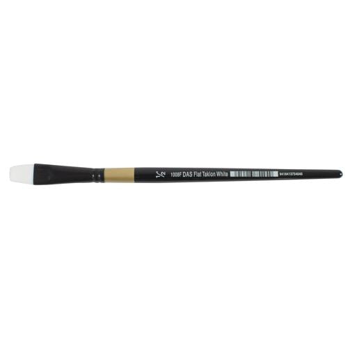 DAS S1008F Taklon Flat Short Handle Brush 1/2"