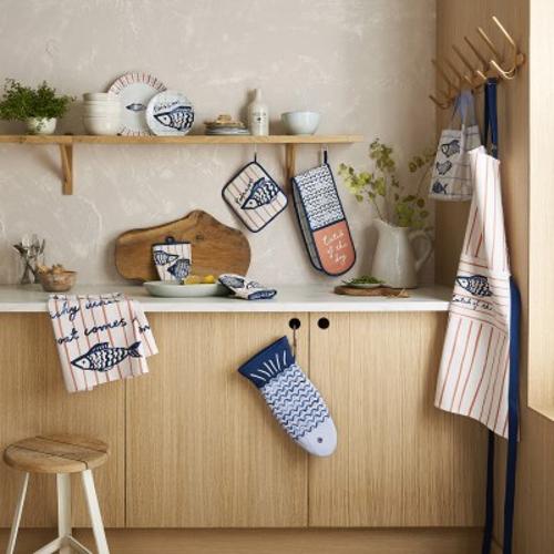 Ulster Weavers Catch of the Day Stripe Cotton Tea Towel