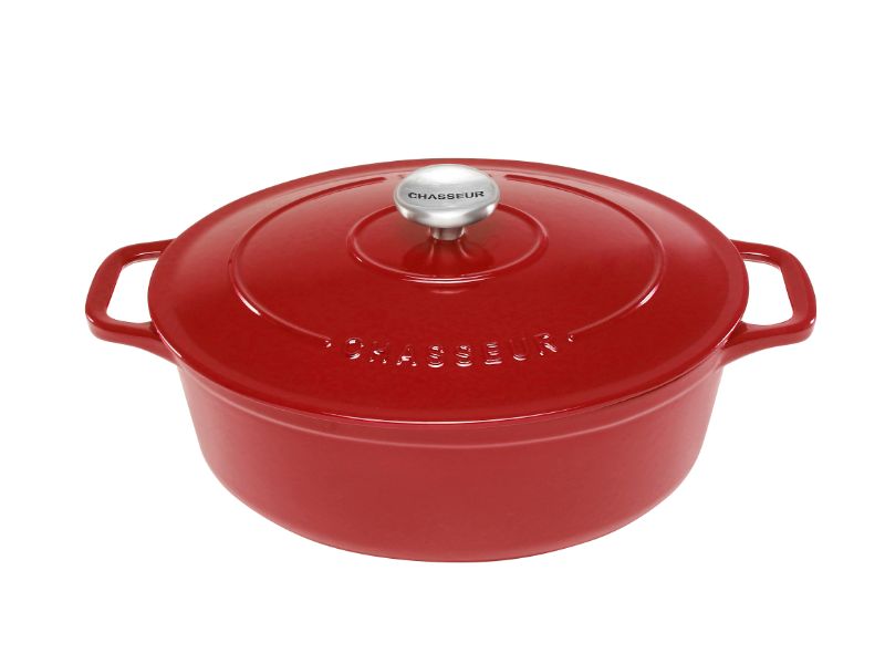 Oval French Oven - Chasseur 27cm/3.6L (Federation Red)