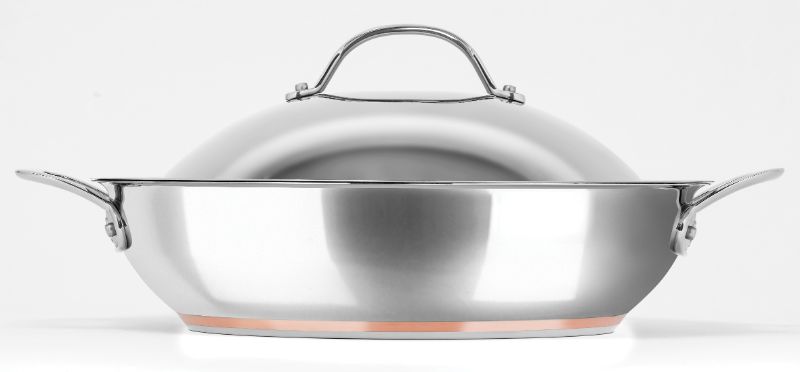 Chef Pan with 2 Side Handles - Chasseur Le Cuivre (32cm)
