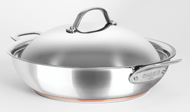 Chef Pan with 2 Side Handles - Chasseur Le Cuivre (32cm)