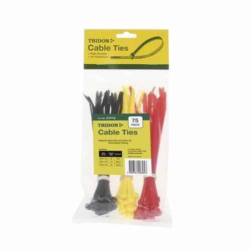 Tridon Cable Ties 200 X 5mm Mixed