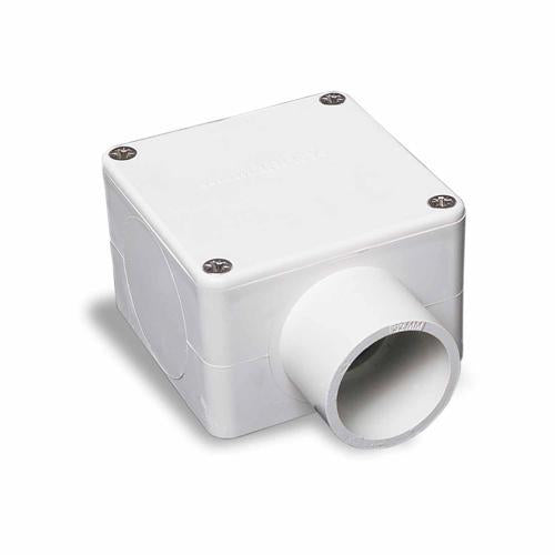 Marley Conduit Junction Box Square 1 Way 32mm Grey