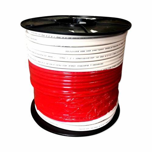 Prysmian Flat Twin & Earth TPS Electrical Cable 6.0 X 100 White