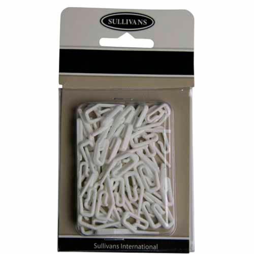 Sullivans Curtain Hooks Nylon 50pp White
