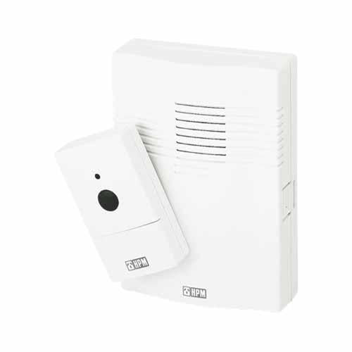 HPM Wireless Door Chime Set 30m Range White