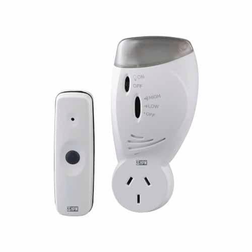 HPM Door Chime With Flashing Light 70m Range White