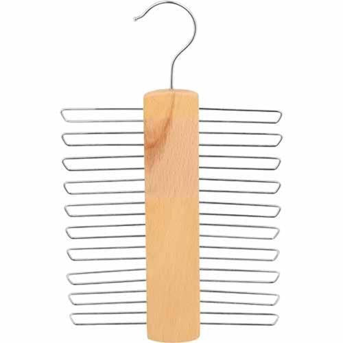 LTWI Timber Tie And Belt Hanger 1cm 16cm 10cm Natural Wood