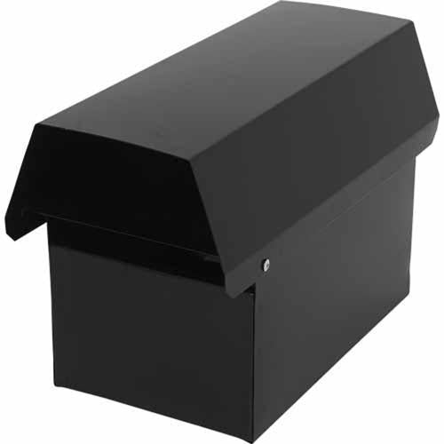 Mail Boss Cottage Metal Letterbox 220mm 162mm 330mm Black