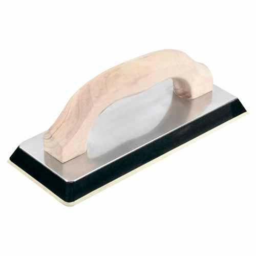 QEP Gum Rubber Grout Float 240 X 100mm Black & Silver & Timber